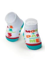 Meia soquete unissex mom and dad puket - 5 a 8 meses