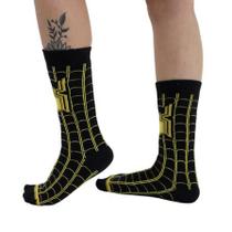 Meia Spider Man 3 Black 21 AO 26 PITICAS Meia Spider Man 3 Black 21 AO 26 PITICAS