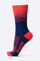 Meia Splash Azul/Vermelho HUPI Meia Splash Azul/Vermelho HUPI