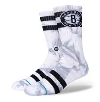 Meia Stance Cano Medio Nba Nets Dyed - Gray