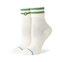 Meia Stance Roll Cuff Off White Green Meia Stance Roll Cuff Off White Green