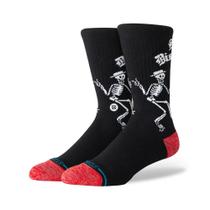 Meia Stance Skelly Dancing Black Red