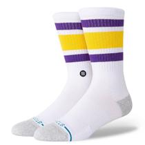 Meia Stance Tube LA Lakers Socks White Meia Stance Tube LA Lakers Socks White