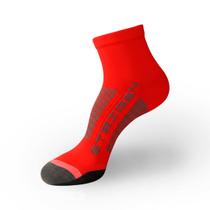 Meia Steigen Cano Baixo Vermelho Neon Sportbr