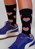 Meia Street com Estampa Divertida Cano Longo Selene 4955