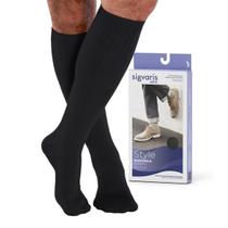 Meia Style Actitud Preto Masculina 3/4 15-20 mmHg Sigvaris