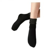 Meia Térmica Grossas De Lã Material Flexíveis Confortável e Sem Costura Meia Térmica Grossas De Lã Material Flexíveis Confortável e Sem Costura