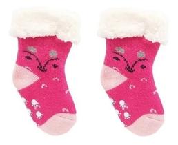 Meia Térmica Infantil Pantufa Forrada Antiderrapante Bebê Meia Térmica Infantil Pantufa Forrada Antiderrapante Bebê