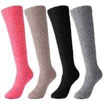 Meia Térmica Soft Felpuda Cano Alto Inverno: 2 pares sortidos Adulto Feminino