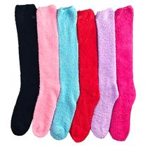 Meia Térmica Soft Felpuda Cano Alto Inverno: Kit 6 pares sortidos Adulto Feminino