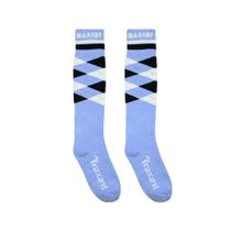 Meia Traxart Inline Xadrez Diagonal Azul DY-021