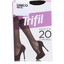 Meia Trifil 3/4 Fio 20 Cor Preto Tamanho Unico