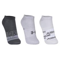 Meia Under Armour Essential Invisivel - Pacote com 3 pares