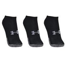 Meia Unissex Under Armour Heatgear Invisivel - Pacote com 3 pares