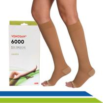 Meia Venosan 6000 de Média Compressão 2030mmHg 3/4 Bege Pé Aberto Cód. BR62011 Meia Venosan 6000 de Média Compressão 2030mmHg 3/4 Bege Pé Aberto Cód. BR62011