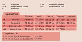 Meia Venosan Comfortline 30-40 mmhg AD - Panturrilha/Bege/Aberta/Curta