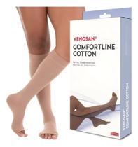 Meia venosan comfortline cotton 20-30 ad p pe aberto bege