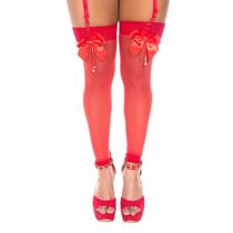 Meia Vermelho Sexy 7/8 Com Laço Pimenta Sexy - Sex shop Meia Vermelho Sexy 7/8 Com Laço Pimenta Sexy - Sex shop