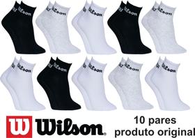 Meia Wilson 10 pares Cano Médio Canelado Algodão Meia Wilson 10 pares Cano Médio Canelado Algodão