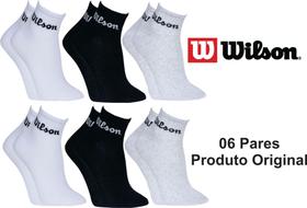 Meia Wilson 6 pares Cano Médio Canelado Meia Wilson 6 pares Cano Médio Canelado