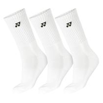 Meia Yonex Cano Alto 38 ao 42 Pack Com 03 Pares Branco