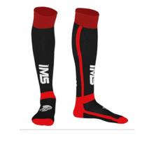 Meião ims infantil preto/vermelho