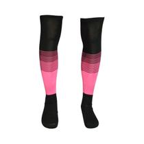 Meião Profissional Degrade Kit 20 Pares Preto Com Rosa