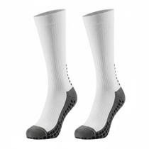 Meião Socks Antiderrapante Futebol Contra Torções Branca