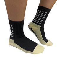 Meião Unissex Futebol Prosocks Grip Preto/Amarelo