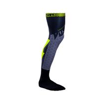 Meião vust hard hexagon v1 cinza amarelo fluor