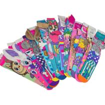 Meias 3D infantil Meia maluca Cano Alto Meias 3D infantil Meia maluca Cano Alto