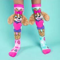 Meias 3D infantil Meia maluca Cano Alto