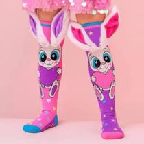 Meias 3D infantil Meia maluca Cano Alto