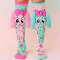 Meias 3D infantil Meia maluca Cano Alto