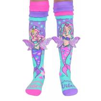 Meias 3D infantil Meia maluca Cano Alto