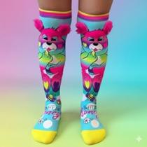 Meias 3D infantil Meia maluca Cano Alto