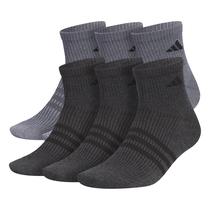 Meias Adidas Superlite Quarter, pacote com 6 unidades, para homens, tamanho M