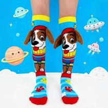 Meias Altas Com Estampa De Cachorro Fofo E Orelhas 3D Para Festivais, Ano Novo E Atividades Ao Ar Meias Altas Com Estampa De Cachorro Fofo E Orelhas 3D Para Festivais, Ano Novo E Atividades Ao Ar