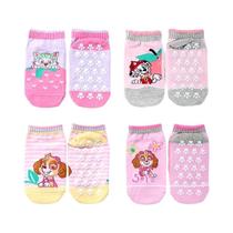 Meias Antiderrapantes de Algodão Infantil Patrulha Pata - Respiráveis e Elásticas para Meninos e Meninas