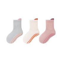 Meias Antiderrapantes De Algodão Para Bebês, Com Grip De Borracha, Para Meninos E Meninas, De 0 a 6