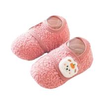 Meias Antiderrapantes De Inverno Para Bebês Com Forro De Lã, Sola Macia, Para Caminhada, 0-5 Anos,