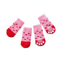 Meias Antiderrapantes De Inverno Para Cães Com Design De Tigre, 4 Peças, Protetores De Patas Para