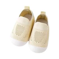 Meias Antiderrapantes de Malha para Bebê - Solado Macio e Leve (Primavera/Verão)