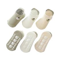Meias Antiderrapantes De Verão Para Bebês, Conjunto De 3 Pares, Design Fofo De Desenho Animado, Meias Antiderrapantes De Verão Para Bebês, Conjunto De 3 Pares, Design Fofo De Desenho Animado,