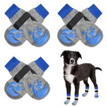 Meias antiderrapantes para cães BEAUTYZOO para pavimentos quentes/frios, 3 pares