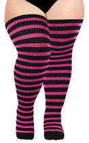 Meias até a coxa Moon Wood Plus Size para mulheres de algodão Meias até a coxa Moon Wood Plus Size para mulheres de algodão