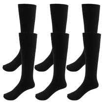 Meias até o joelho, Topbuti, uniforme escolar de algodão, 3 pares para crianças Meias até o joelho, Topbuti, uniforme escolar de algodão, 3 pares para crianças