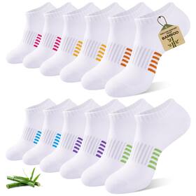 Meias BambooHop de Viscose de Bambu Respirável com Amortecimento Pacote com 6 Pares Meias BambooHop de Viscose de Bambu Respirável com Amortecimento Pacote com 6 Pares