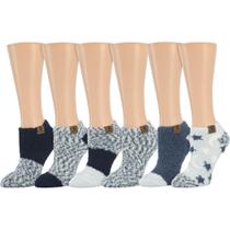 Meias BEARPAW Cozy Super Soft Warm Lounge para senhoras, 6 pares