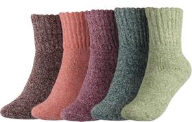 Meias BenSorts, botas grossas para mulheres, pacote com 5 pares
